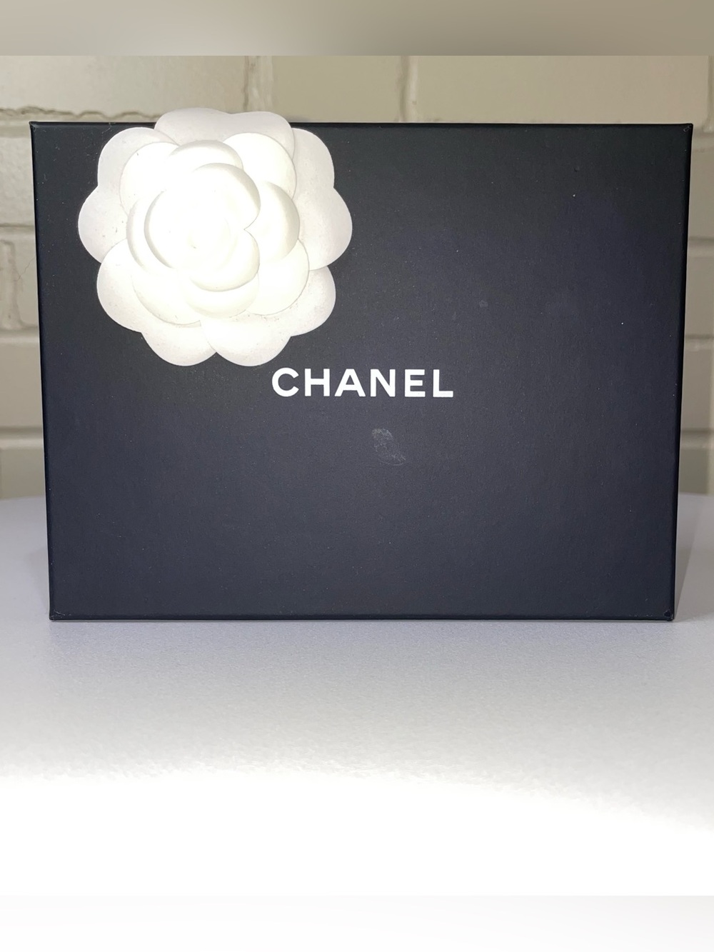 Authentic CHANEL Gift Box White Camellia! Long Wallet 7” x 5.5” x 2” long wallet